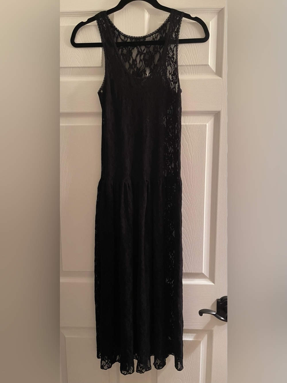 Hanky Panky Black Midi/Maxi Lace Dress Sz. Small